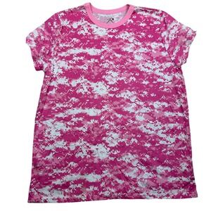 Rothco‎ Womens Pink Digital Camo T-Shirt Short Sleeve Crew Neck 2XL